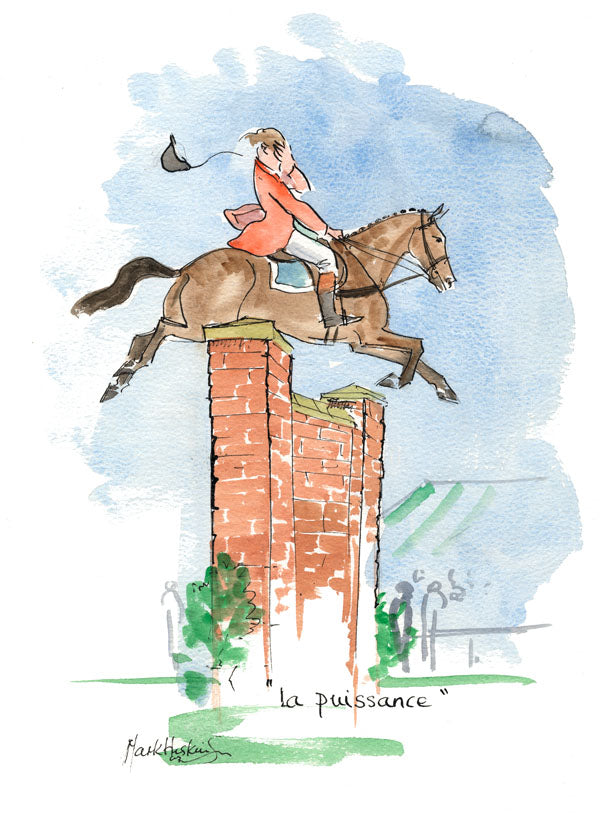 La Puissance - equestrian art print by Mark Huskinson