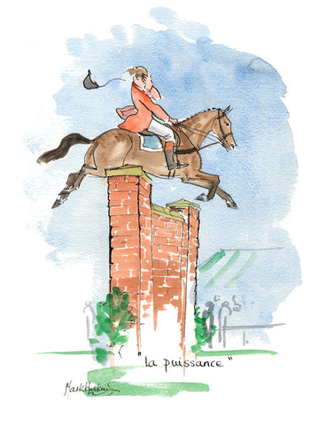 La Puissance - equestrian art print by Mark Huskinson
