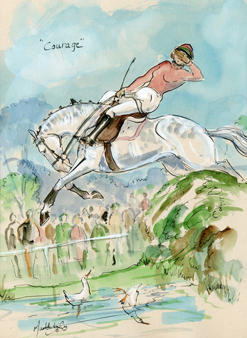 Courage - horse art print by Mark Huskinson