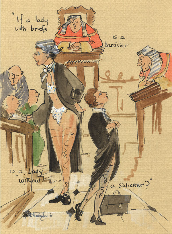 Solicitor's Briefs - legal art print by Mark Huskinson