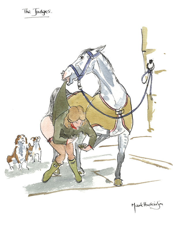 The Judges - equestrian art print by Mark Huskinson