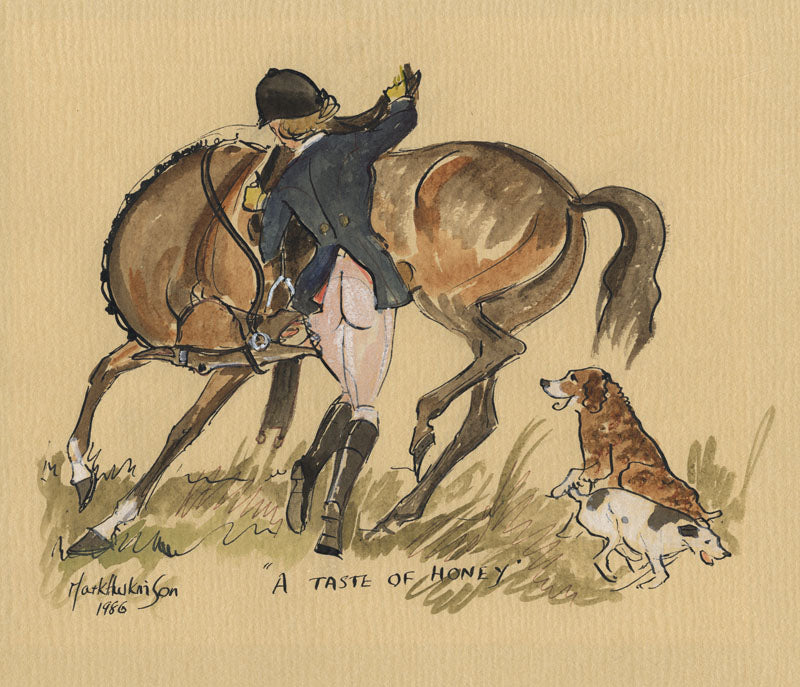 A Taste Of Honey - equestrian art print by Mark Huskinson