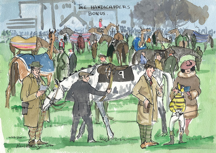 The Handicappers Bonus - horse racing art print by Mark Huskinson