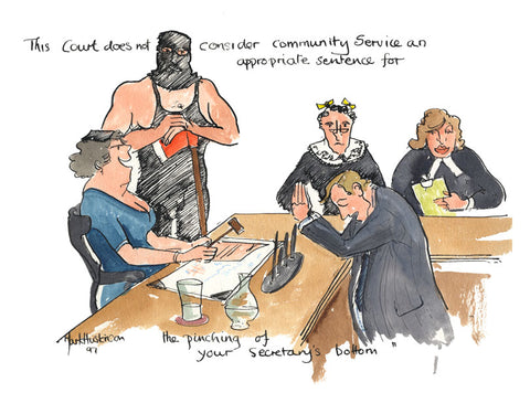 Community Service - legal art print by Mark Huskinson