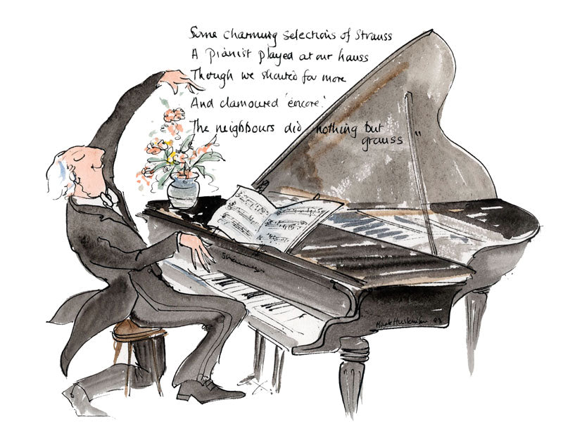 Some Charming Selections Of Strauss - music art print by Mark Huskinson