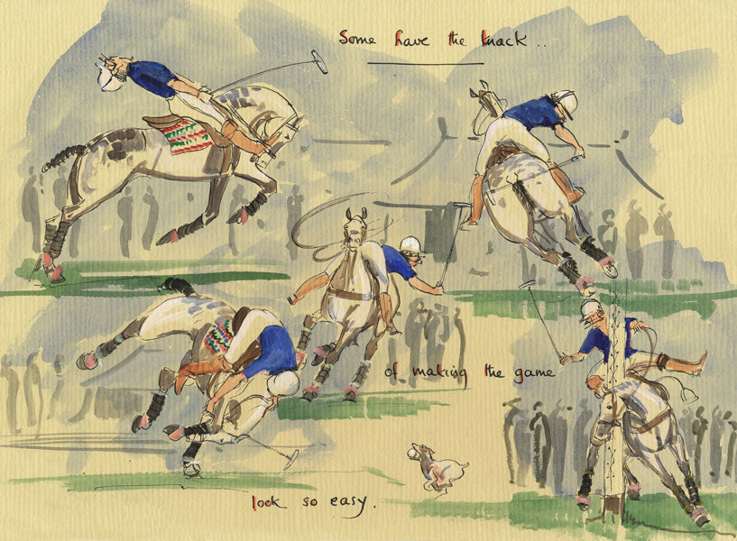 Some Have The Knack - polo art print by Mark Huskinson